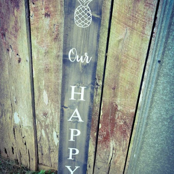 Our Happy Place Sign - Etsy
