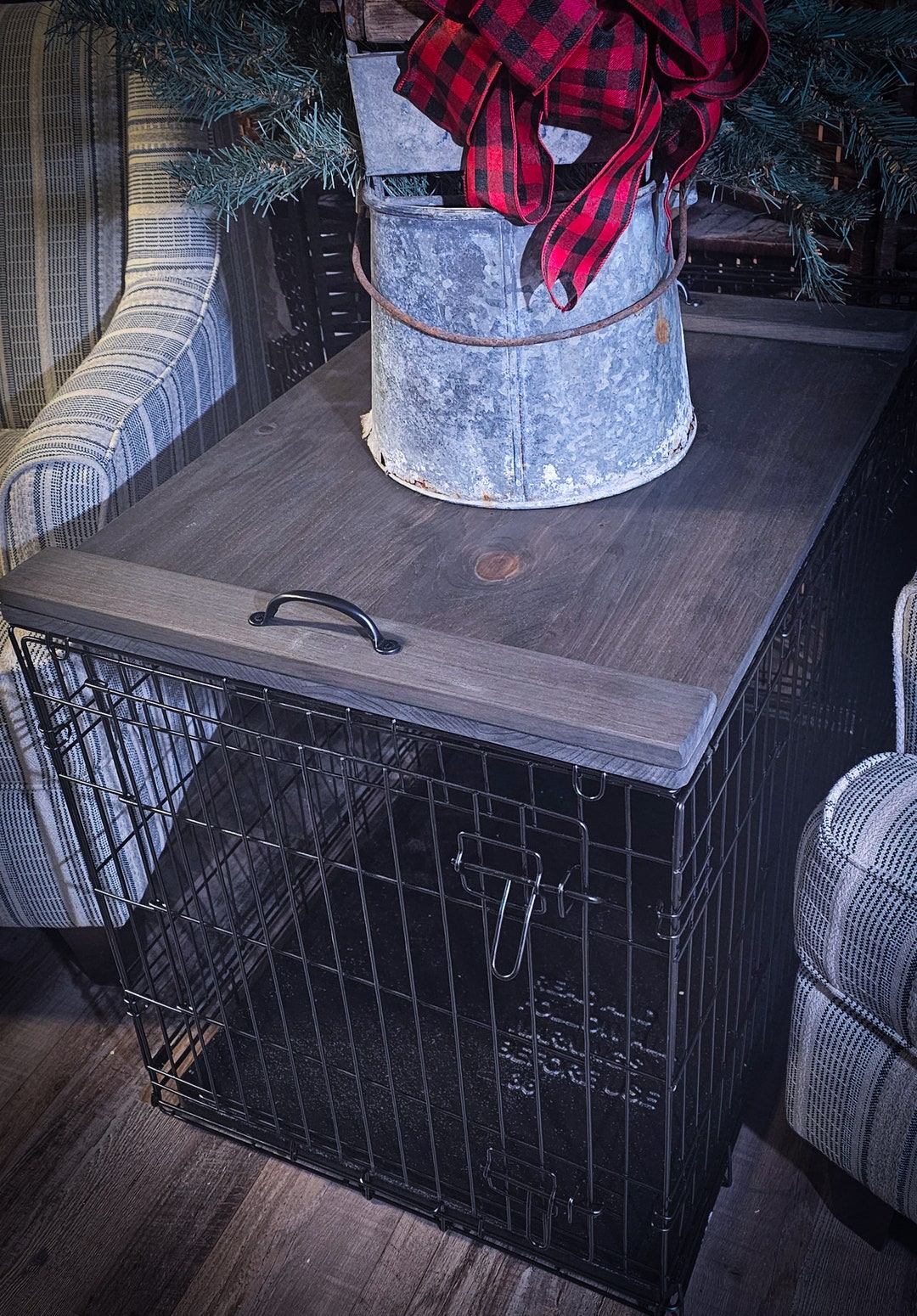 Dog Crate Wood Cover, Dog Kennel Wood Top Cover, Choose Your Size Wire