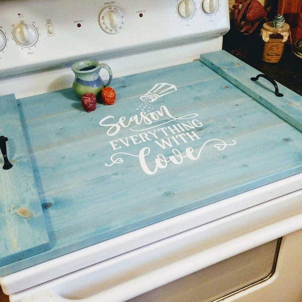 Stove Cover Noodle Board - Farmhouse Kitchen Decor, Oven Cover