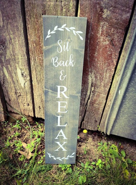 Farmhouse Relax Sign Asst Colors Wooden Rustic Farmhouse Decor Farmhouse Relax Sign Asst Colors Wooden Rustic Farmhouse Decor