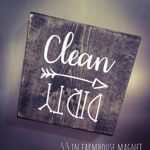 Clean/dirty Dishwasher ENGRAVED Etsy