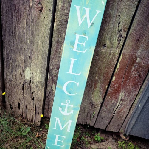 Vertical Beach Arrow Sign Etsy