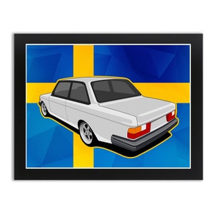 Swedish Tank  (Volvo 240 Art Print)