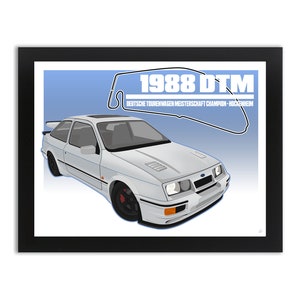 DTM Dominator (Ford Sierra Cosworth RS500 Art Print)