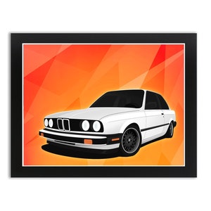 Bavarian Hero (BMW E30 325i Art Print)