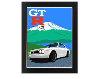Hakosuka Dreams (Nissan Skyline GTR Art Print)