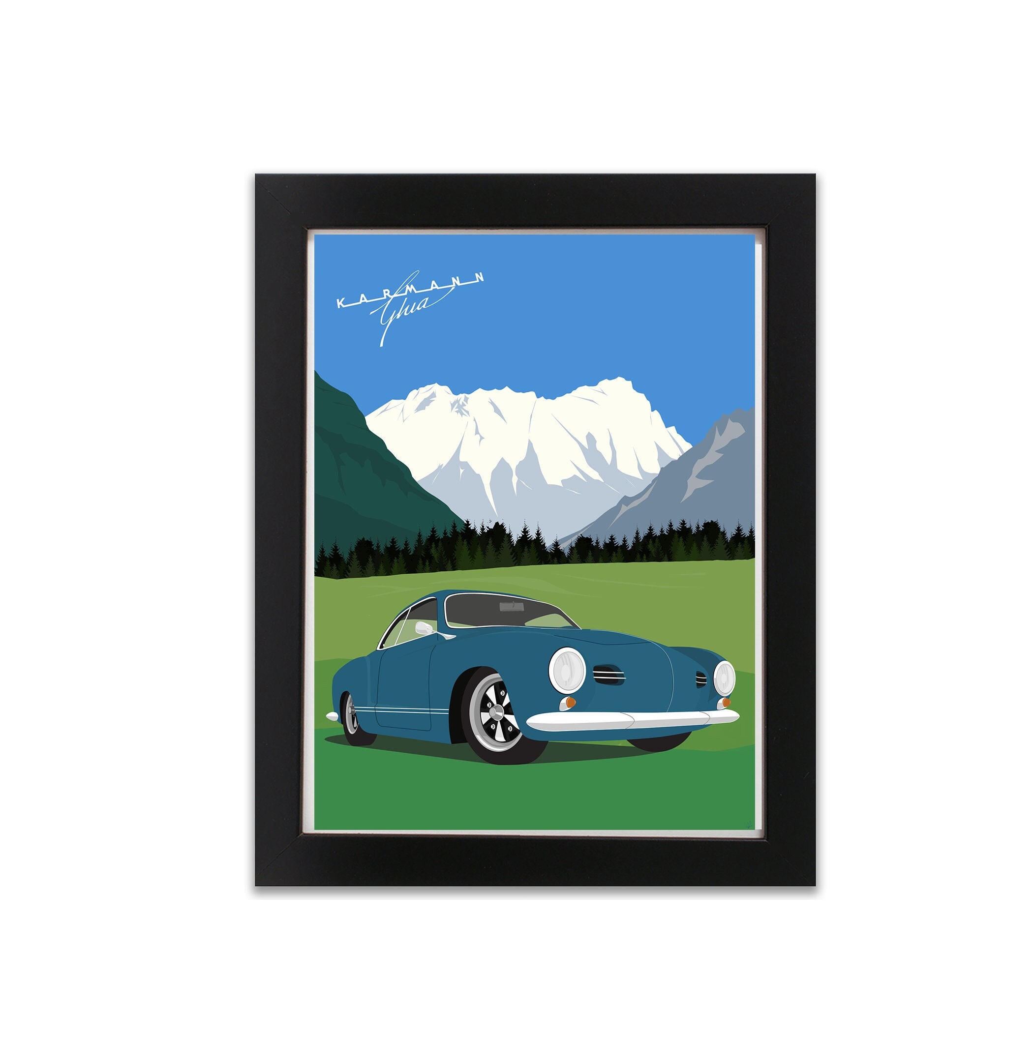 Italian Style German Engineering German Engineering, Italian Design (karmann Ghia Art Print 55-59) - Etsy