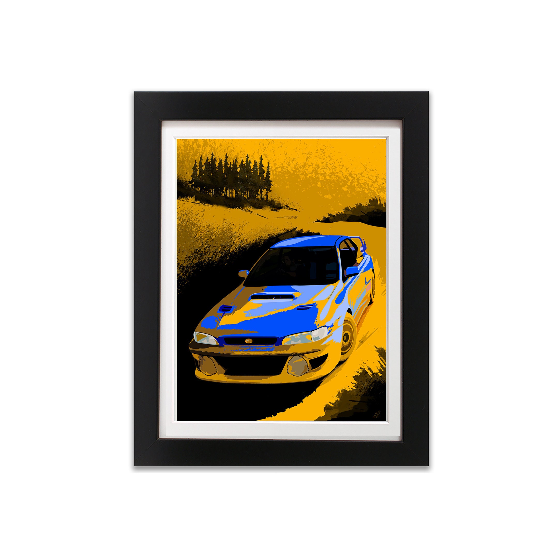 Legends of Rally (subaru Impreza WRX 22B Art Print) - Etsy