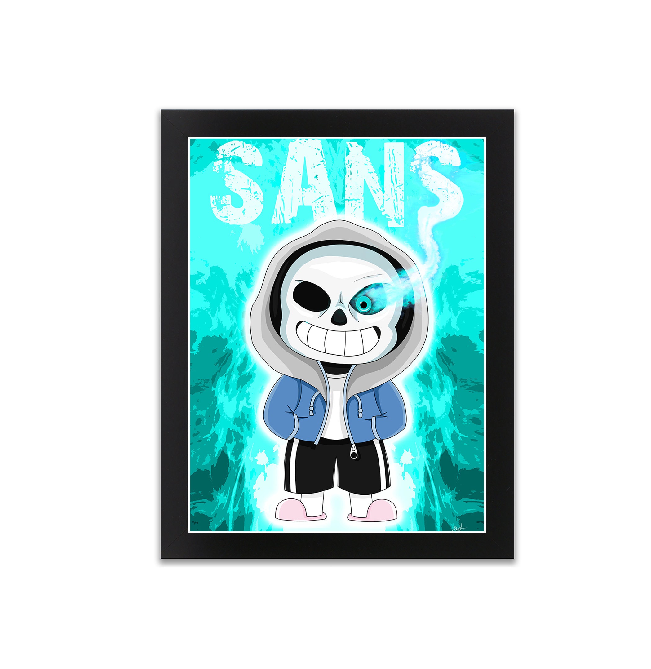 Download Undertale Sans ready to take on the world Wallpaper