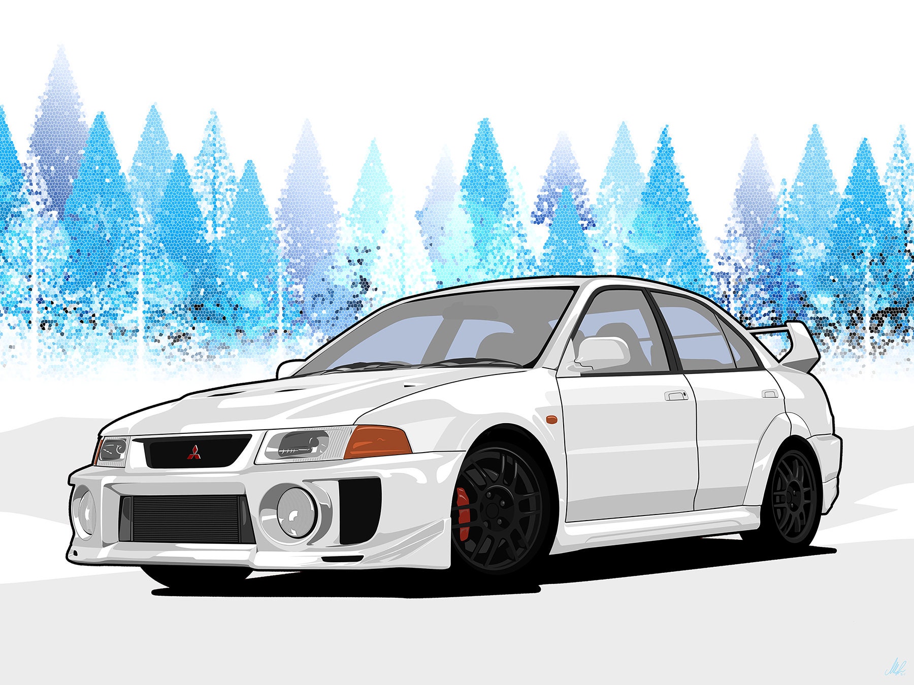 Rally art mitsubishi