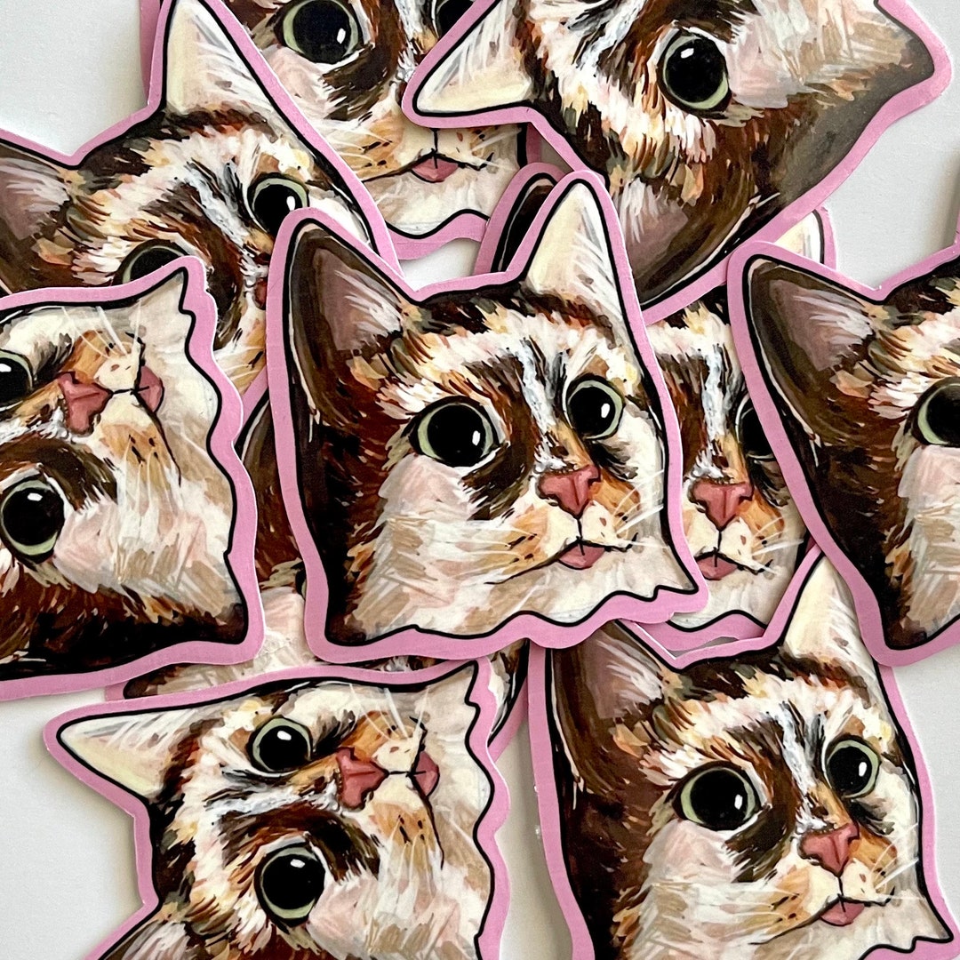 Cat But Sticker Cute Cat Sticker | Silly Cat Sticker | Kitty Sticker | Stickers for ...