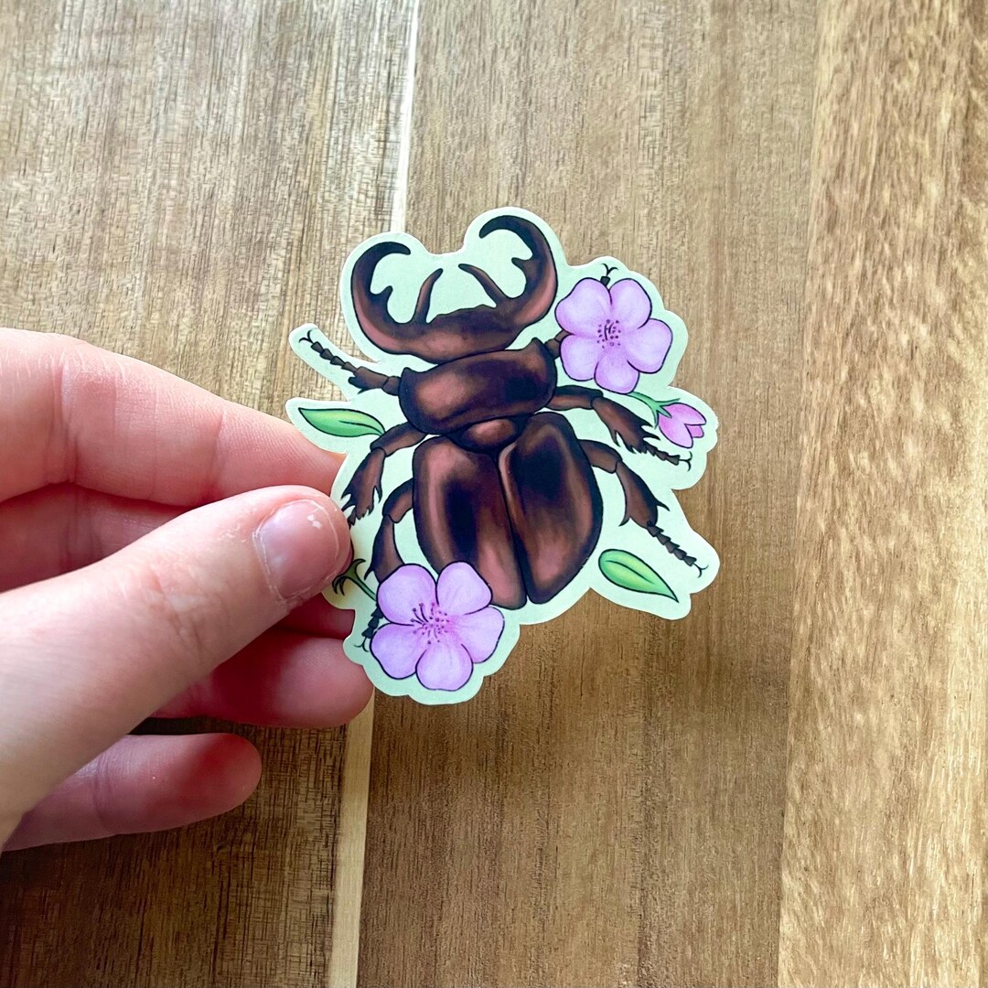 Stag Beetle Sticker | Beetle Sticker | Bug Sticker | Stickers for ...