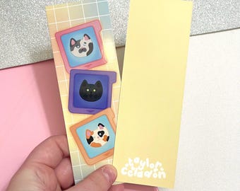 Cute Cat Gaming Bookmark | Cat Lover Bookmark | Gift for Book Lovers | Bookish Gifts | Fun Book Gift | Gamer Gifts for Her | Gifts for Her