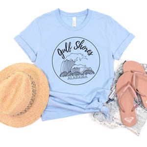 Gulf Shores Alabama Short Sleeve Shirt, Beach Shirt, Shore T-Shirt, Family trip Tee, Vacation gift for Beach Trip
