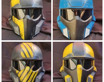 Casco B-01 pintado a medida de Helldivers