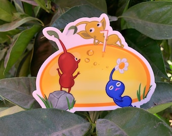 Pikmin Girl Dinner 4 inch Vinyl Sticker