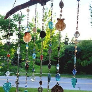 BOHO SUNCATCHER *upcycled/foraged, Handmade, One-of-a-kind* Beaded ...