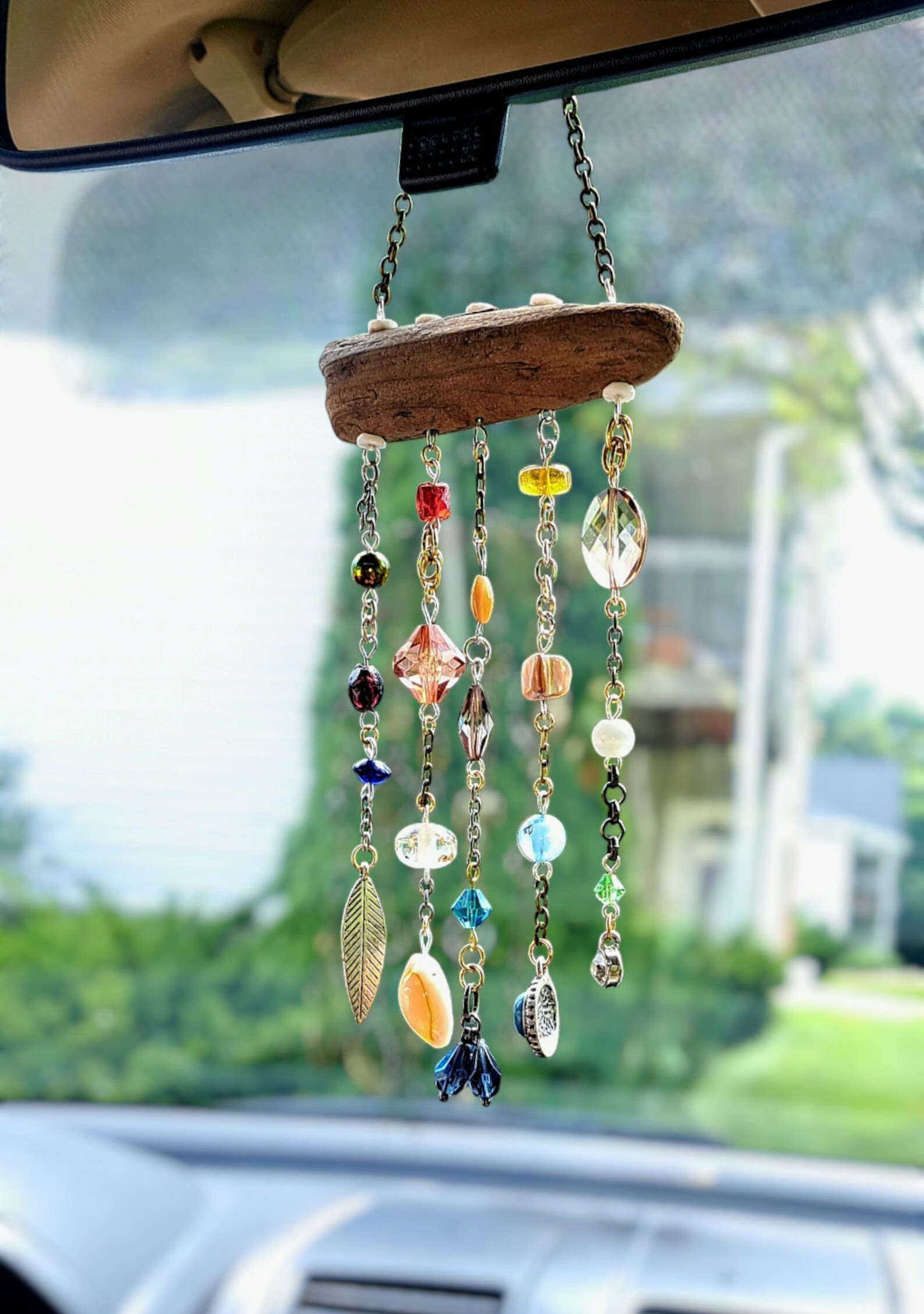 BOHO SUNCATCHER *upcycled/foraged, Handmade, One-of-a-kind* Beaded ...