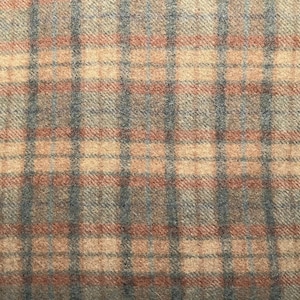 Pastel Plaid 100% Wool Fat Quarter