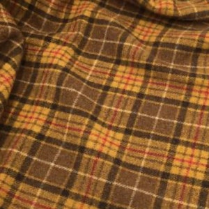 Fall Plaid 100% Wool Fat Quarter