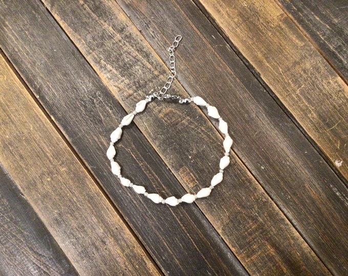 Small, spiral,shell, seashell, anklet
