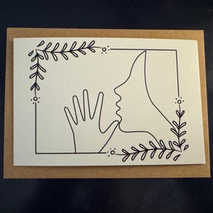 Carte postale Mère en langue des signes