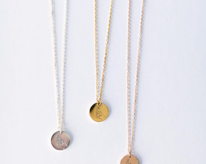 Korean Finger Heart Necklace