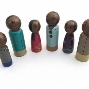 Basic Custom Peg Family 1 Dolls Standard Detail Wood Anniversary Gift image 8