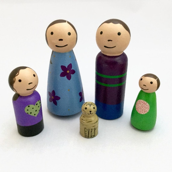 etsy wooden peg dolls