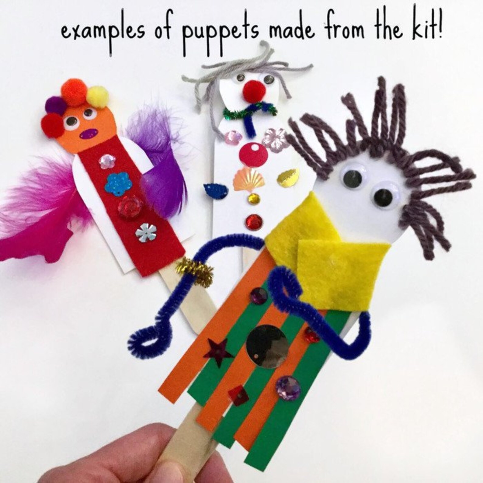 Puppet Making Kit Kid's Gift Craft Kit Etsy