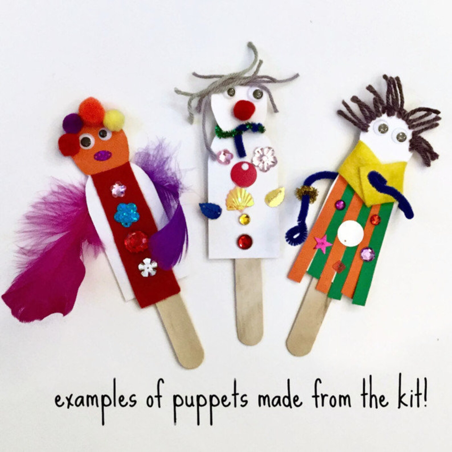 Puppet Making Kit Kid's Gift Craft Kit Etsy