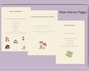 ADHD Transition Toolkit | Calm Routine, Reduce Meltdowns (Printable PDF)