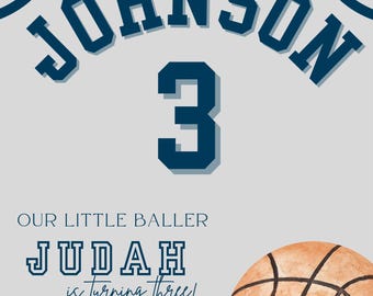 Little Baller Birthday Invitation