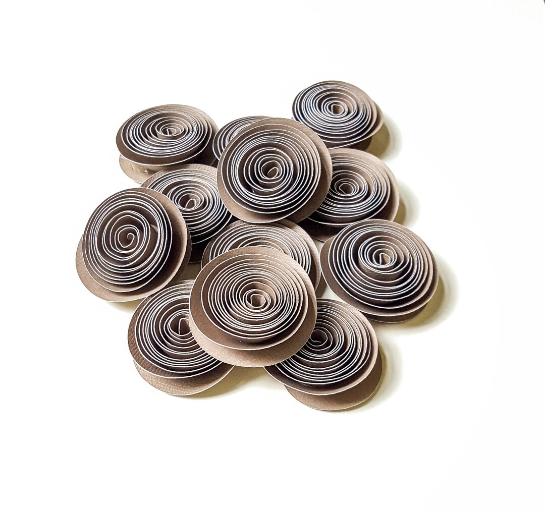 Cedar Brown Paper Roses Paper Flowers Table Décor Party Decoration ...