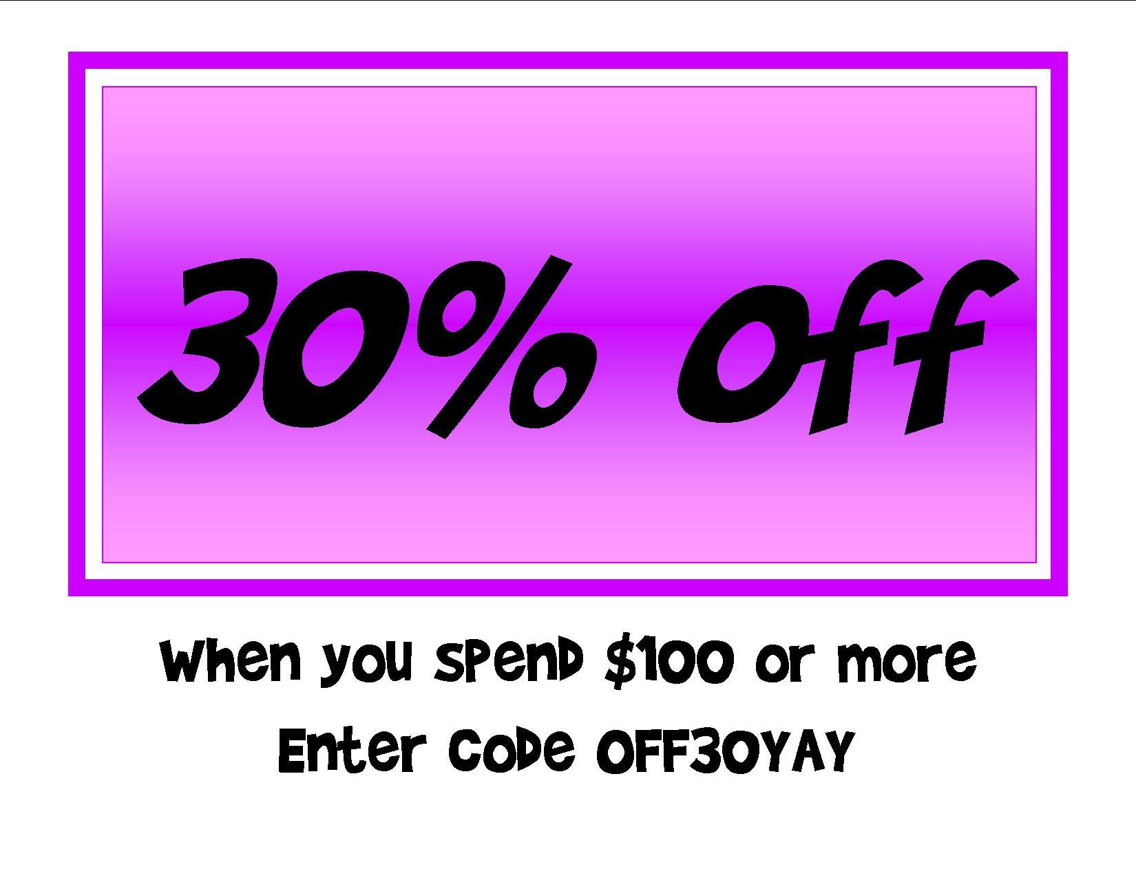 DISCOUNT CODE for multiple purchase at a time. Up to 30 off Etsy