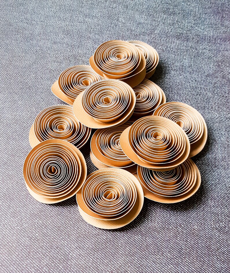 Sepia Brown Paper Roses Paper Flowers Table D\u00e9cor Party Decoration Scrapbook Embellishments Bridal Wedding Bouquet