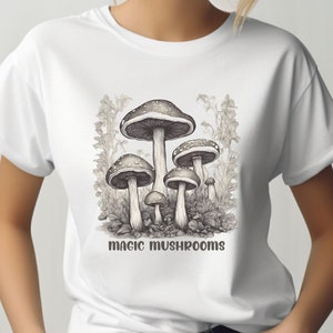 Mushroom Shirt | Cute Mushroom TShirt | Magic Mushrooms Tshirt | Mushroom Lover Tee | Cottagecore Shirt | Nature Tee | Gift for Her