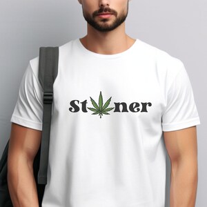 Stoner Shirt | Marijuana Leaf Graphic | Minimalistic Tee | Stoner TShirt | Stoner Gift | Dispensary T Shirt ~ Gen Z Tee - Millennial Shirt