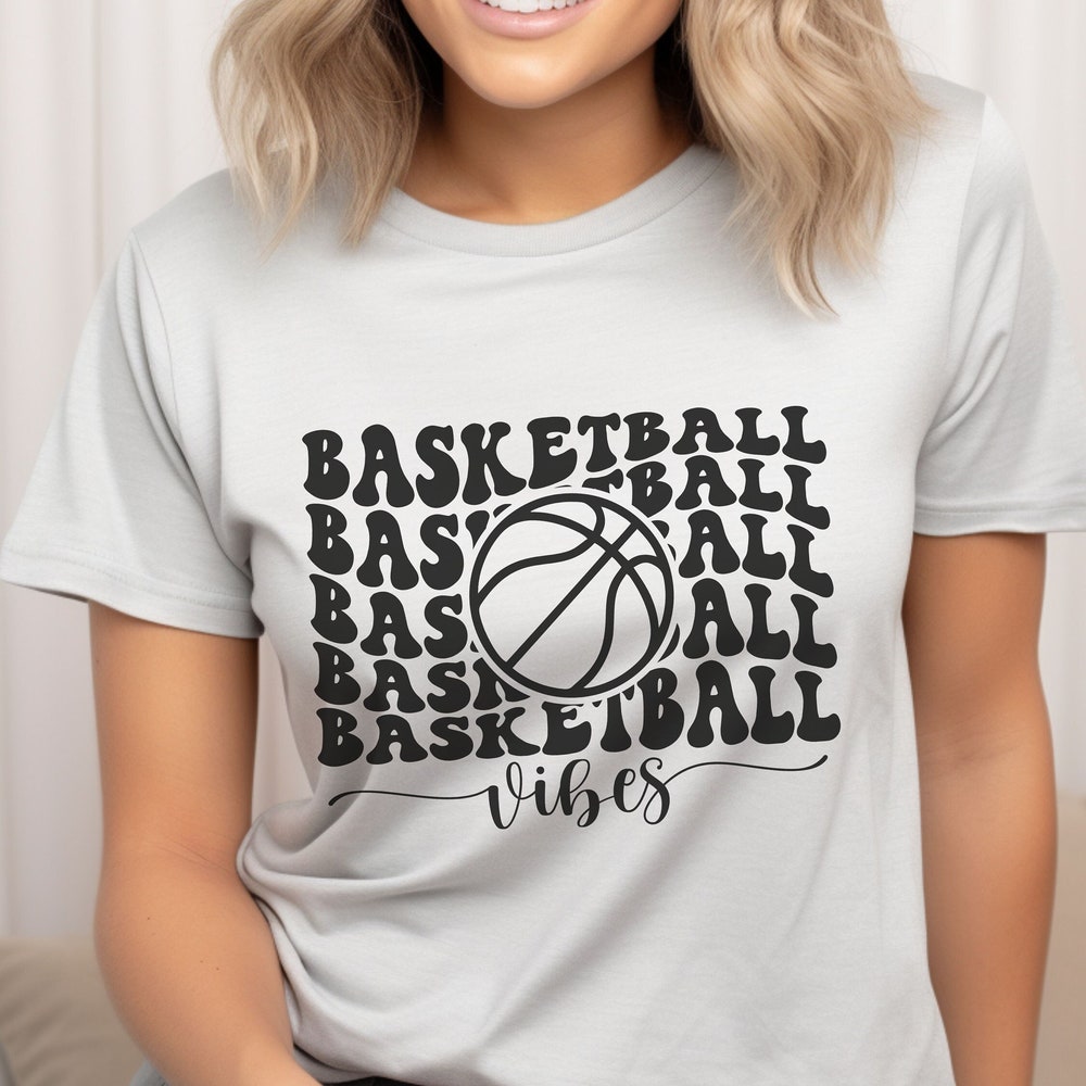 Peckshirt Custom Basketball Vibes Shirt | Basketball Mom Shirt | Basketball Shirt | Basketball Player Shirt | Basketball Attire | Basketball Gift