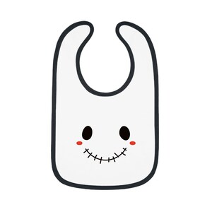 Cute Halloween Bib. Spooky Face Baby Bib. Holiday Bib. Spooky Season Bib for Baby. Toddler bib for Halloween. Baby Halloween