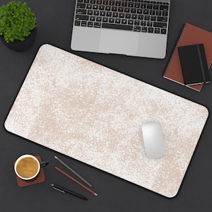 Beige Desk Mat | Minimalist Desk Pad | Aesthetic Desk Mat | 3 sizes