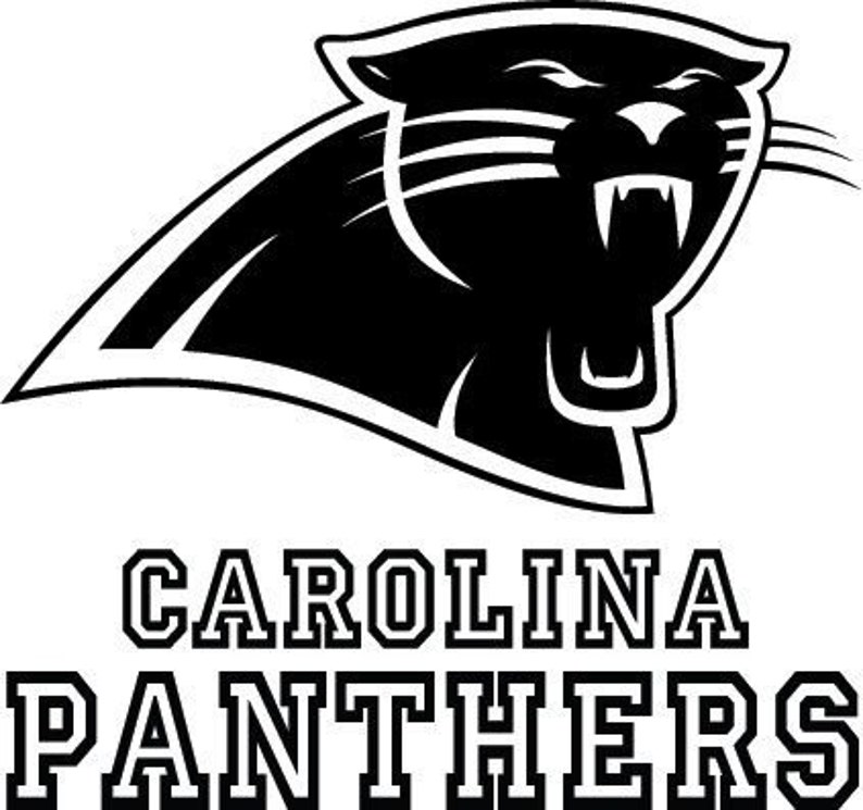 Carolina Panthers NFL logo decal 056 Etsy