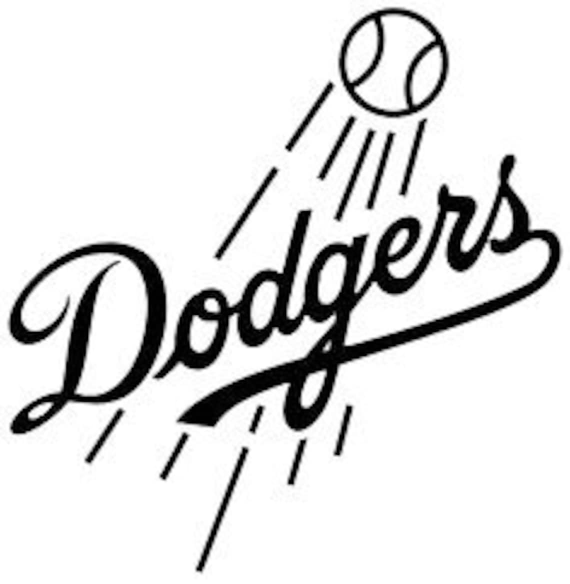 Los Angeles Dodgers Baseball Team Logo Sticker Vinyl Decal Etsy