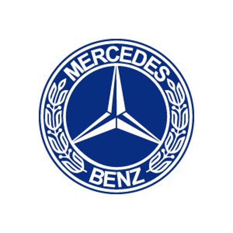 Mercedes-benz Logo Car Art Garage Dealership Vinyl Decal 076 - Etsy