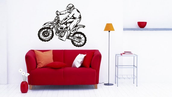 ktm dirt bike extreme sports racing sticker vinyl decal wall | etsy