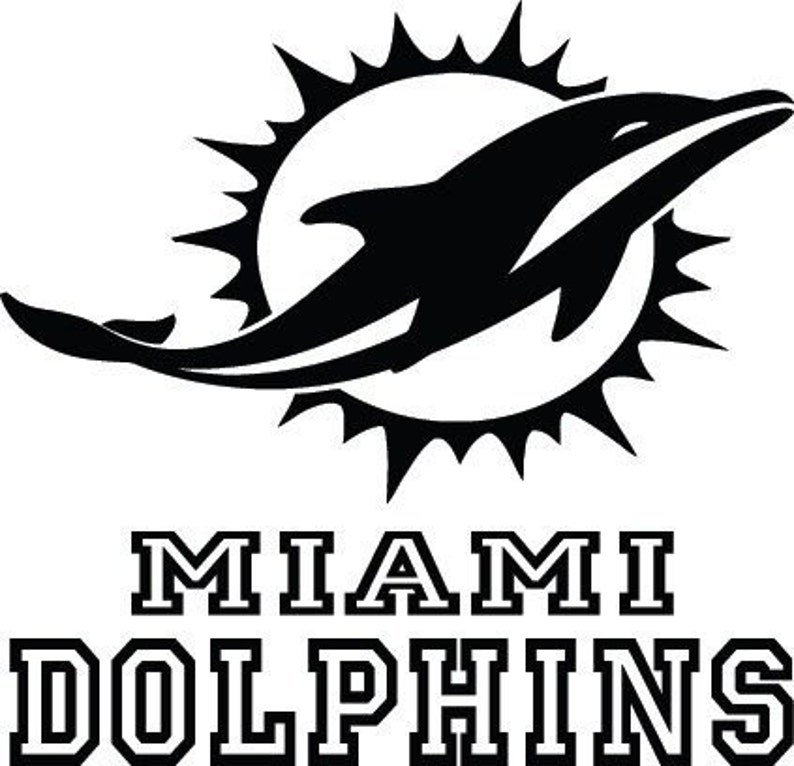Miami Dolphins NFL Logo Sticker Wall Decal 083 - Etsy