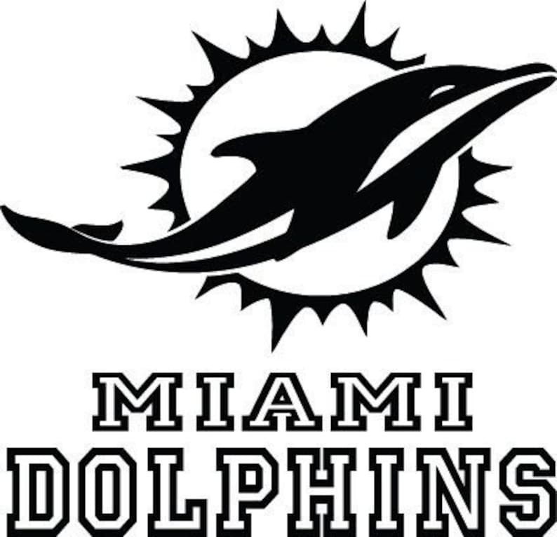 Miami Dolphins NFL Logo Sticker Wall Decal 083 - Etsy