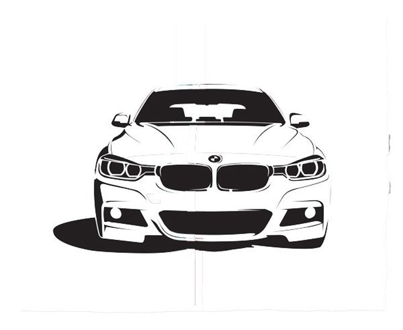 BMW Car Garage Sticker Vinyl Decal Wall Art 098 Etsy