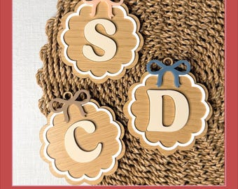 Scalloped Initial SVG - Commercial Use License Included