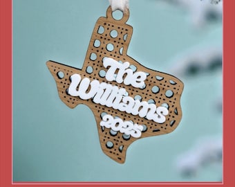 Rattan Texas Ornament SVG - Commercial Use License Included